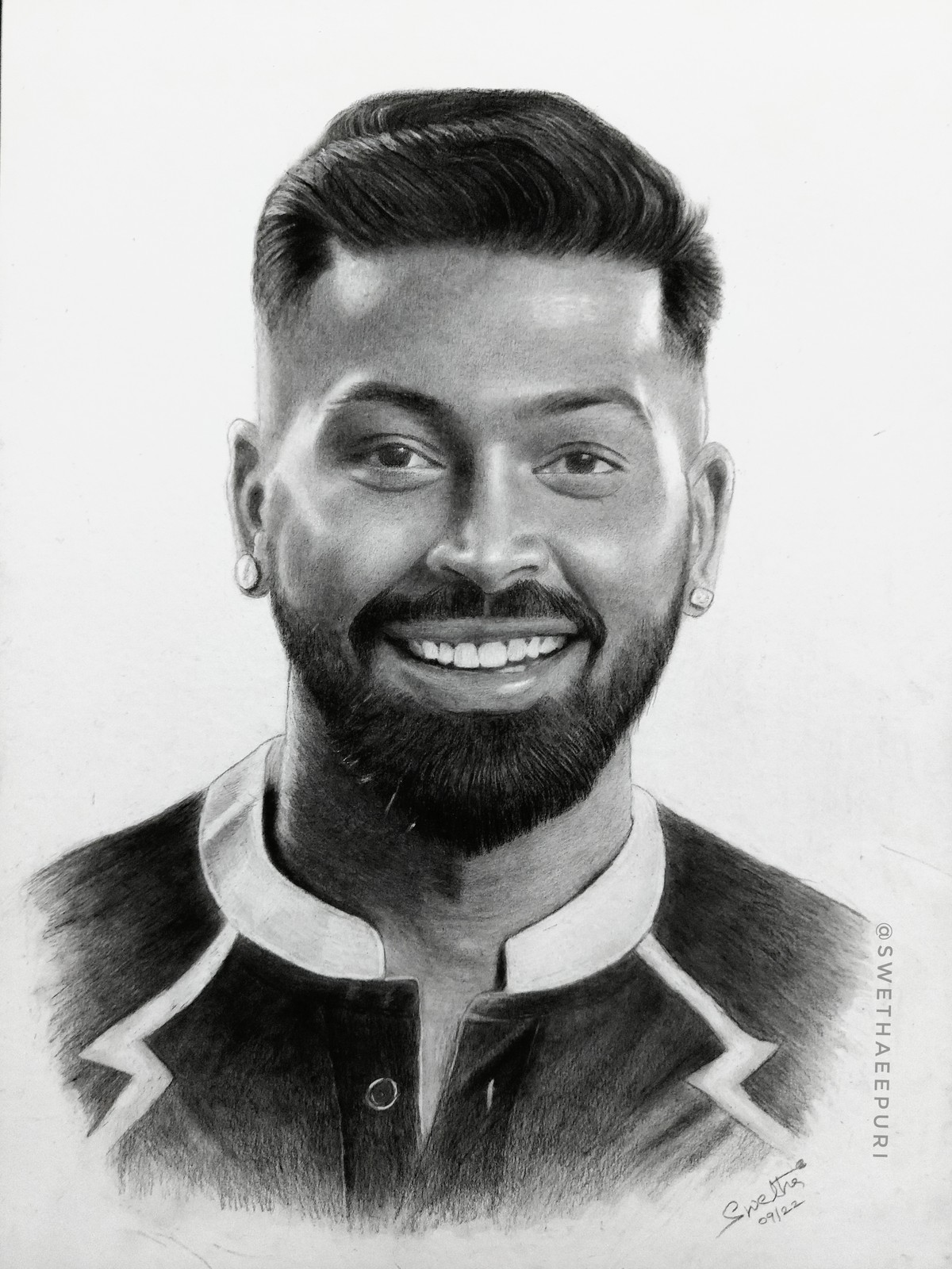 Sketch of HARDIK PANDYA 🔥| Indian Cricketer || ARTIST BALRAJ - YouTube-anthinhphatland.vn